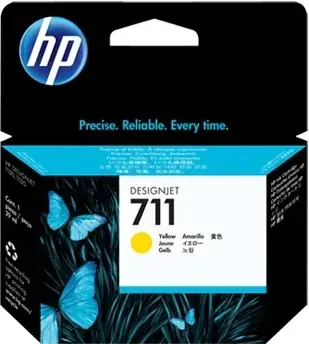 Cartus cerneala HP Designjet 711, 29 ml (Galben)