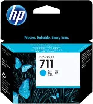 Cartus cerneala HP Designjet 711, acoperire 1000 pagini, 29 ml (Cyan)