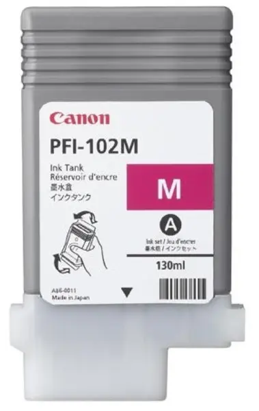 Cartuș cu cerneală Canon PFI-102, pentru imagePROGRAF iPF500/700, magenta