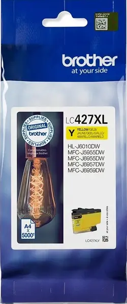 Cartuș de cerneală Brother - LC-427XLY, pentru MFC-J5955DW, Yellow