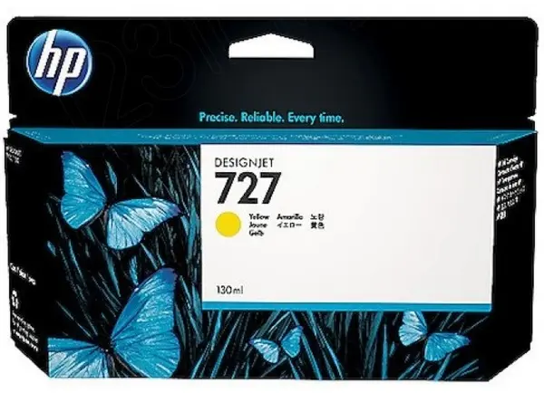 Cartuș de cerneală HP - 727, pentru Designjet t1500/t2500/t2530/t920, Yellow