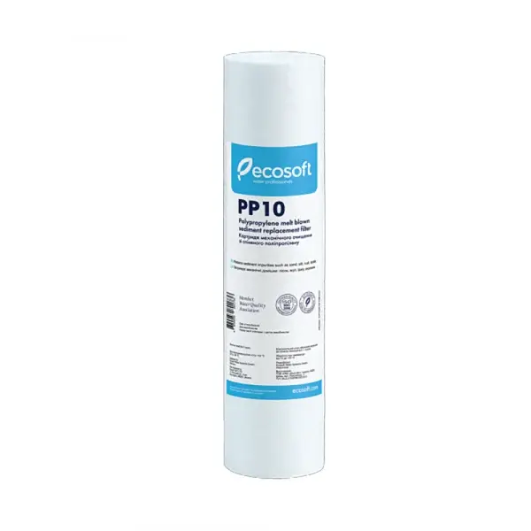 Cartus filtrant polipropilena 10 Ecosoft pentru eliminarea sedimentelor