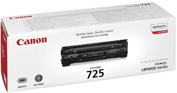 Cartuș toner Canon - CRG-725, pentru i-SENSYS LBP6000/MF3010, negru