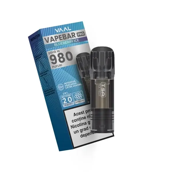 Cartus Vapebar PRO 980 pufuri 20mg - Blueberry Ice