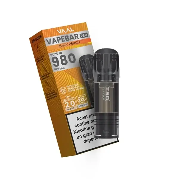 Cartus Vapebar PRO 980 pufuri 20mg - Juicy Peach