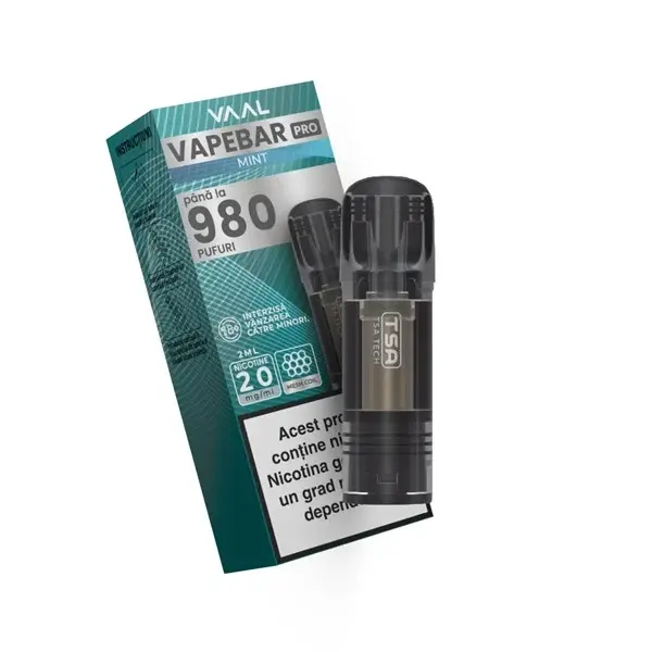 Cartus Vapebar PRO 980 pufuri 20mg - Mint