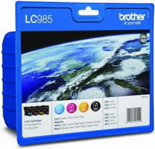 Cartuse cerneala Brother LC985VALBP (1 x LC985BK Negru, 1 x LC985M Magenta, 1 x LC985Y Galben, 1 x LC985C Cyan)