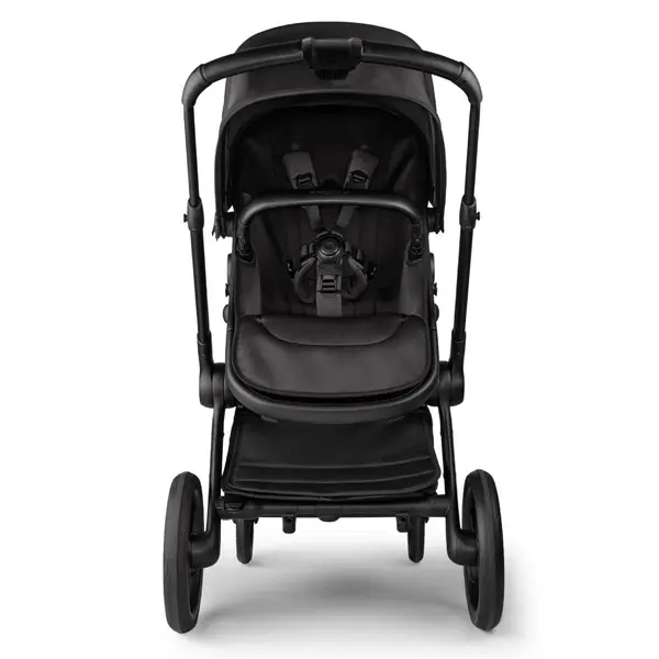 Carucior 2 in 1 pentru copii Bugaboo Fox 5 Noir Limited edition black moonlight cu suspensii, spatar reglabil si maner ajustabil