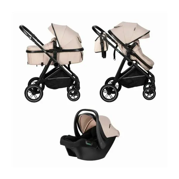 Carucior 3 in 1, FreeON, Neo, Transformabil, Pana la 22 kg, EN1888-2:2018+A1:2022, E8*129R04/01, 0 luni+, Beige