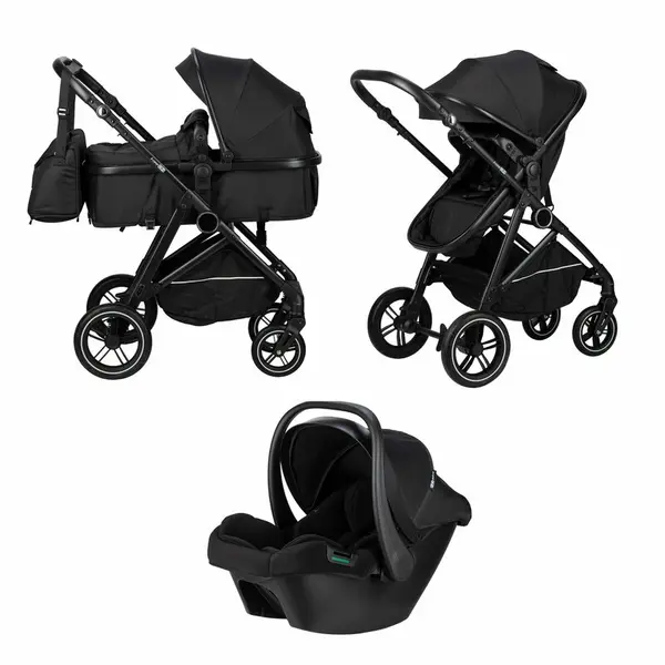 Carucior 3 in 1, FreeON, Neo, Transformabil, Pana la 22 kg, EN1888-2:2018+A1:2022, E8*129R04/01, 0 luni+, Black