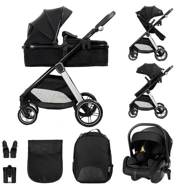 Cărucior 3 în 1 Lorelli - Aspen, Black