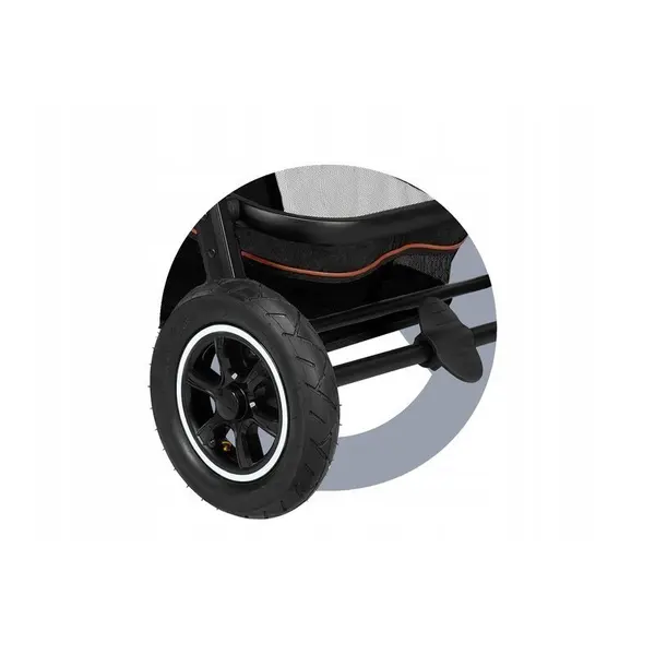 Carucior Amber 3 in 1 Lionelo Cadru aluminiu, Cu landou intarit si salteluta moale, Cu scoica auto testata ADAC, Reversibil, Cu accesorii, Geanta parinti, Sarcina maxima 22 kg, Standard de siguranta EN1888-1 EN1466 ECE R129, negru onyx