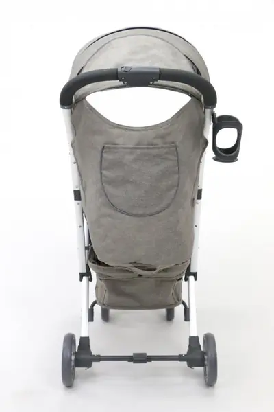 Carucior Asalvo Cotton Bej, spatar reglabil, mod inclinare completa, suport pentru picioare reglabil, rotire 360 grade pe rotile din fata