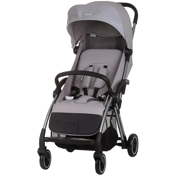 Carucior Chipolino Illusion, sport, pliabil automat, spatar reglabil, gri KID063061, la doar 464,00 lei