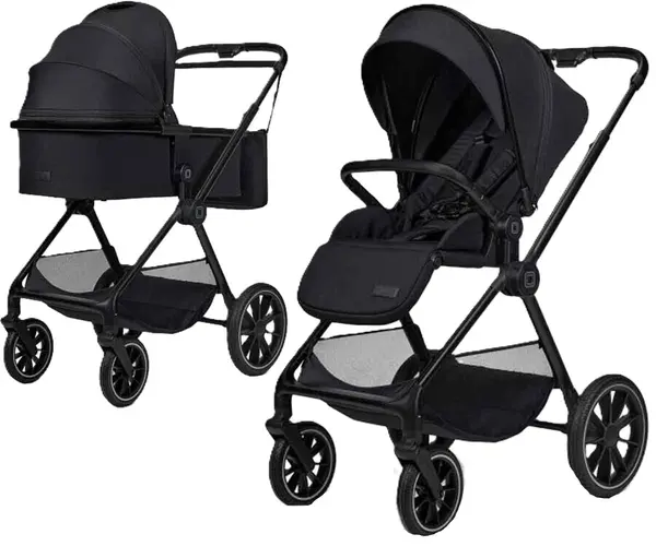 Cărucior combinat 2 în 1 Moon - Clicc, Onyx Melange