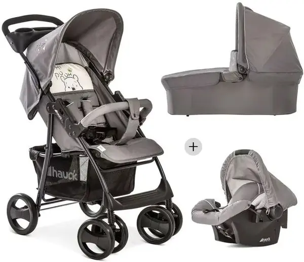 Carucior combinat 3 in 1 Hauck - Shopper SLX Trioset, Pooh cuddles