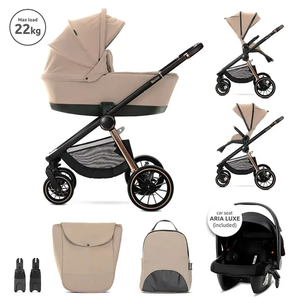 Carucior combinat 3 in 1 Lorelli Bianca Bej