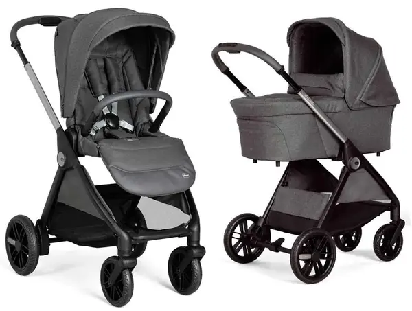 Cărucior combinat pentru bebeluși 2 în 1 Chicco - Bellagio, Black Satin