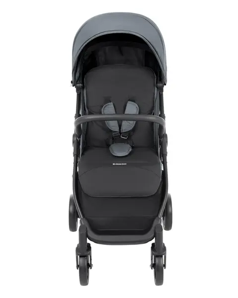 Carucior copii KikkaBoo Alexa Gri deschis cu spatar reglabil 4 pozitii,pliere compacta,pana la 22kg,roti eva pivotante,baldachin reglabil cu extensie si viziera