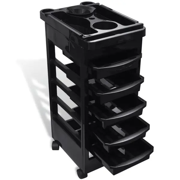 Carucior cu roti pentru salon de coafura, plastic