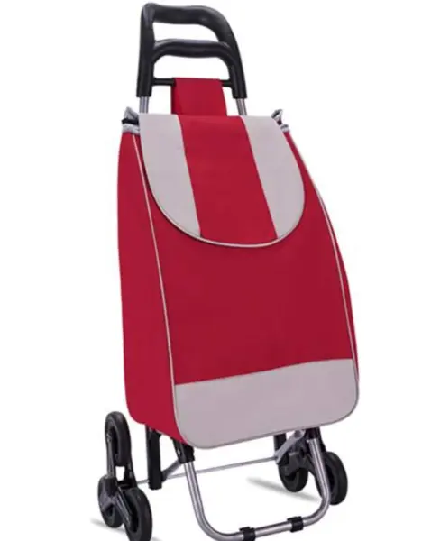 Carucior de piata cu cadru din aluminiu si 6 roti VISINIU