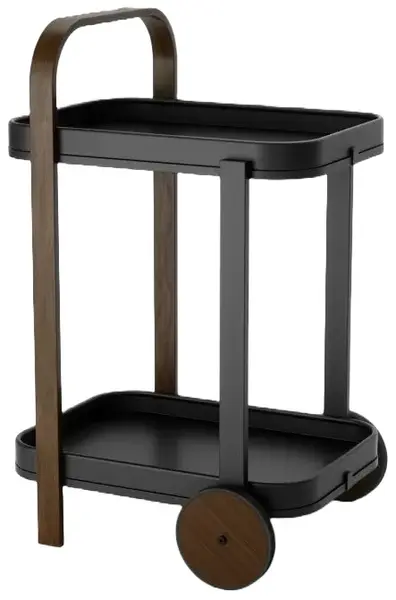 Cărucior de servit Umbra - Bellwood, negru/lemn