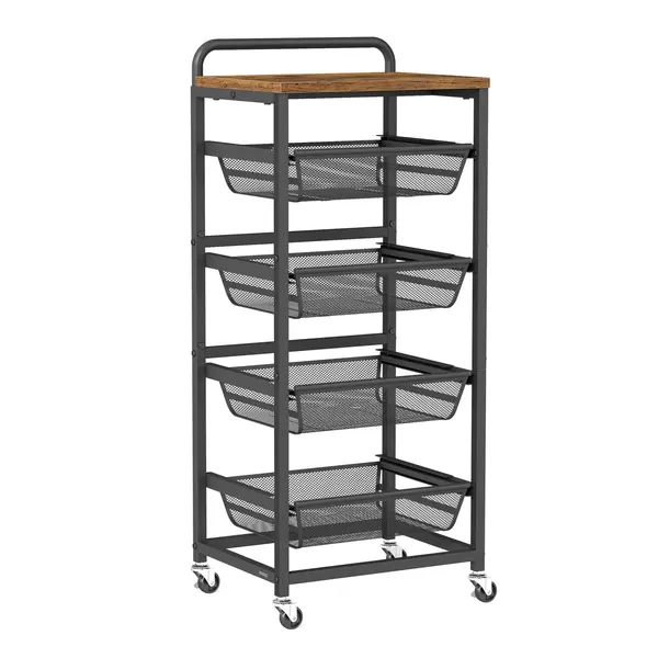 Carucior depozitare bucatarie Dacey Maro 40x31.7x95 cm