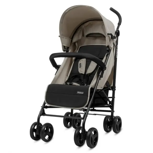 Carucior Kidwell Qugar, sport, pliabil, spatar reglabil, bej/negru KID105229, la doar 420,00 lei