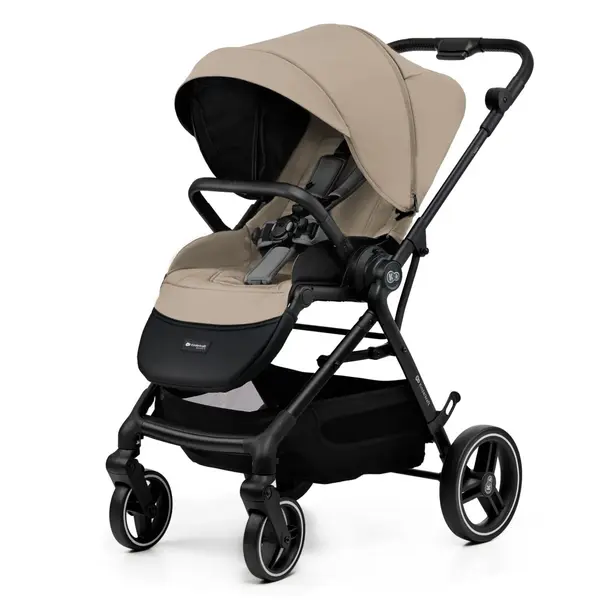 Carucior Kinderkraft Yoxi, sport, reversibil, pliabil, bej KID924639, la doar 1.719,00 lei