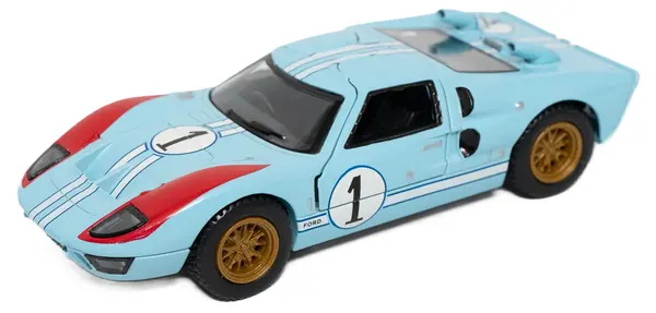 Carucior metalic Kinsmart - 1966 Ford GT40 MKII, 1:32, albastru deschis
