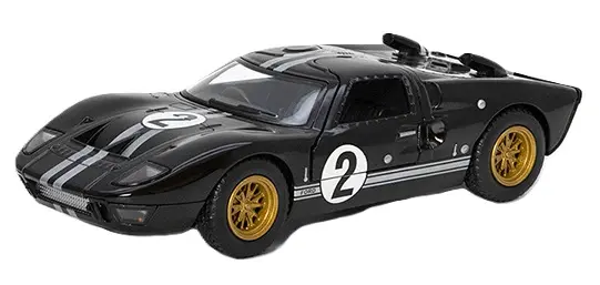 Carucior metalic Kinsmart - 1966 Ford GT40 MKII, 1:32, negru