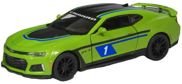 Carucior metalic Kinsmart - 2017 Chevrolet Camaro ZL1, #1, 1:38, verde