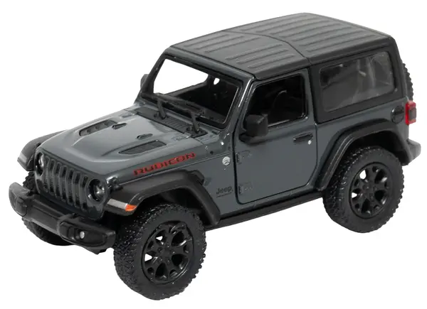 Carucior metalic Kinsmart - 2018 Jeep Wrangler, Hard Top, 1:34, grafit