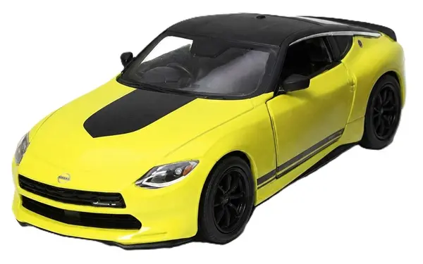 Cărucior metalic Kinsmart Customized Edition - 2024 Nissan Fairlady Z, 1:36, galben