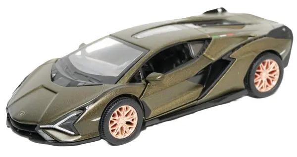 Cărucior metalic Kinsmart - Lamborghini Sián FKP 37, 1:36, verde
