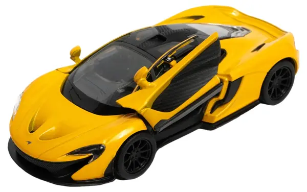 Carucior metalic Kinsmart - McLaren P1, 1:36, galben