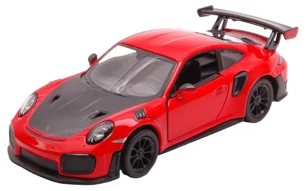 Carucior metalic Kinsmart - Porsche 911 GT2 RS, 1:36, roșu-negru