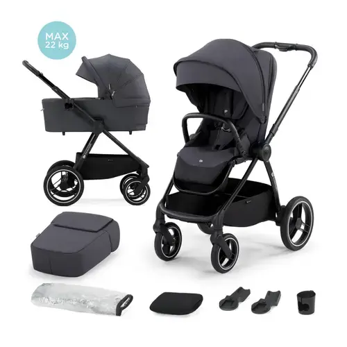 Carucior modular 2 in 1 Kinderkraft Nea, 0 - 22kg, Gri
