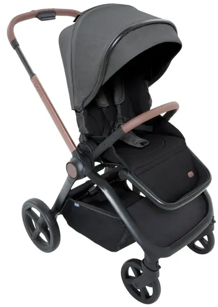 Cărucior pentru bebeluși 2 în 1 Chicco - Mysa, Black Satin