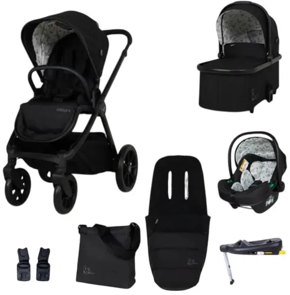 Cărucior pentru bebeluși 3 în 1 Cosatto - Giggle 4 + geantă și sac + bază IsoFix , Foxed