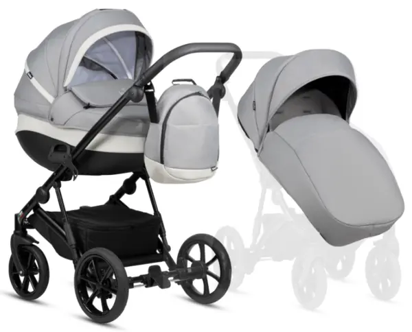 Carucior pentru copii 2 in 1 Buba - Zaza 2, Warm Grey