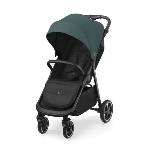 Carucior pentru copii KinderKraft Route, Textil/Aluminiu, greutate maxima suportata de 22kg, Verde