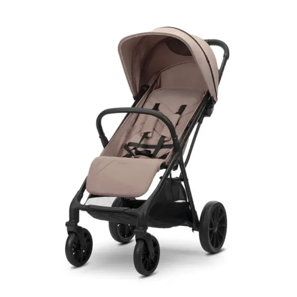 Carucior pentru copii, Lorelli Nuvella, pliere cu o mana, spatar reglabil, pana la 22 kg, Beige
