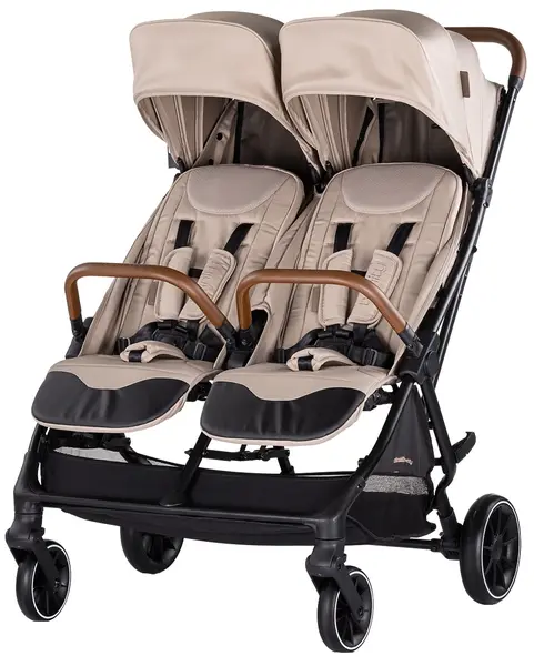 Carucior pentru gemeni Chipolino - Twinity, tiramisu