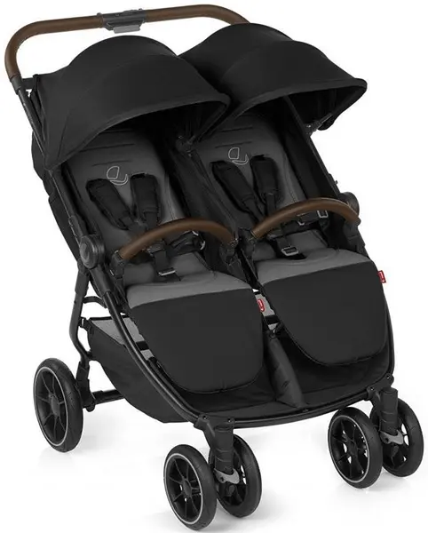 Carucior pentru gemeni Jane - Twin-link, negru rece