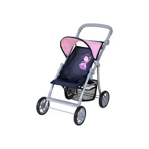 Carucior pentru papusi Knorr Toys,Liba, maner reglabil pe inaltime, 54x35x44 cm, 3 Ani+