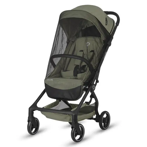 Carucior sport Coccolle Sierra cu pliere automata ultracompacta la buton, Cadru aluminiu, Pozitie somn, Dimensiuni reglementate IATA pentru bagaj mana avion, Pana la 22 kg, Copertina extensibila cu protectie UV 50+, Husa insecte, Sierra Greystone