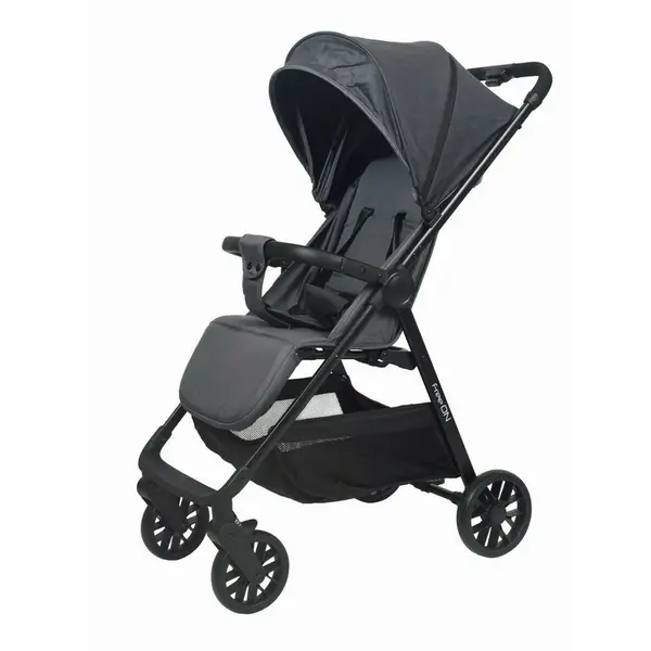 Carucior sport, FreeON, Velo, 5.3 Kg, De la nastere pana la 22 kg, Cu copertina mare, Grey