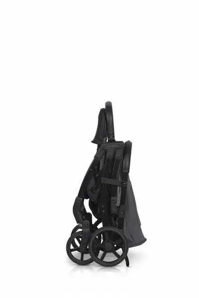 Carucior sport pentru copii dual fold EasyGo Faro, certificat pana la 22 kg, accesorii si geanta transport incluse, Cloud Gray