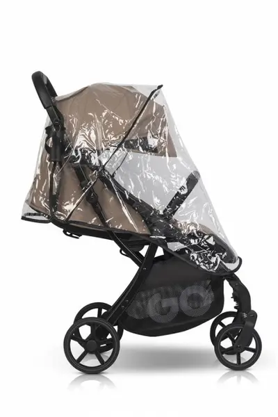 Carucior sport pentru copii dual fold EasyGo Faro, certificat pana la 22 kg, accesorii si geanta transport incluse, Savana Beige